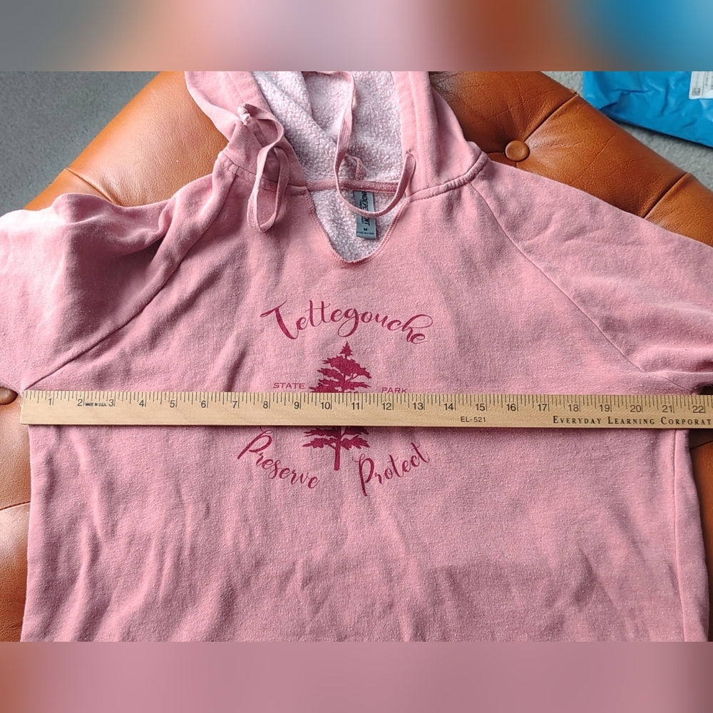 Rose Pink Women's Minnesota State Park Tettegouche Hoodie Sweatshirt - Picture 5 of 7